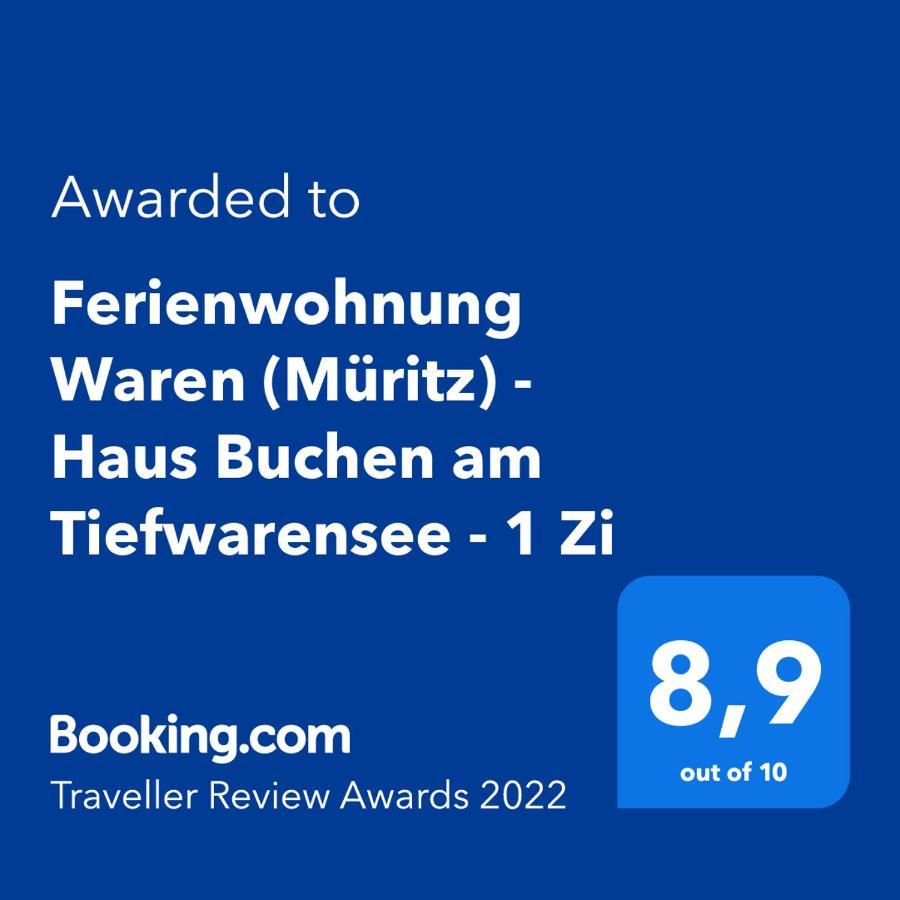 Fewo 1 Waren Mueritz - Haus Buchen Am Tiefwarensee - 1 Zi 外观 照片